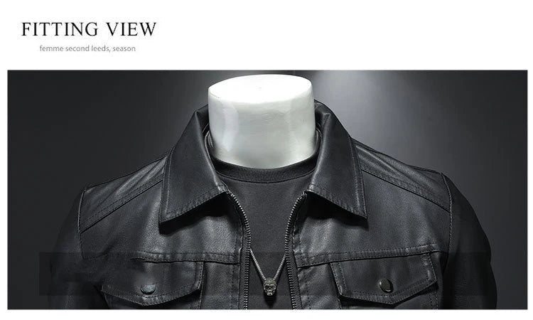 Men’s Premium Leather Motorcycle Jacket