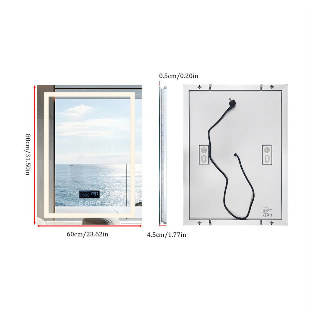 Smart LED Bathroom Mirror Bluetooth Speaker Backlit