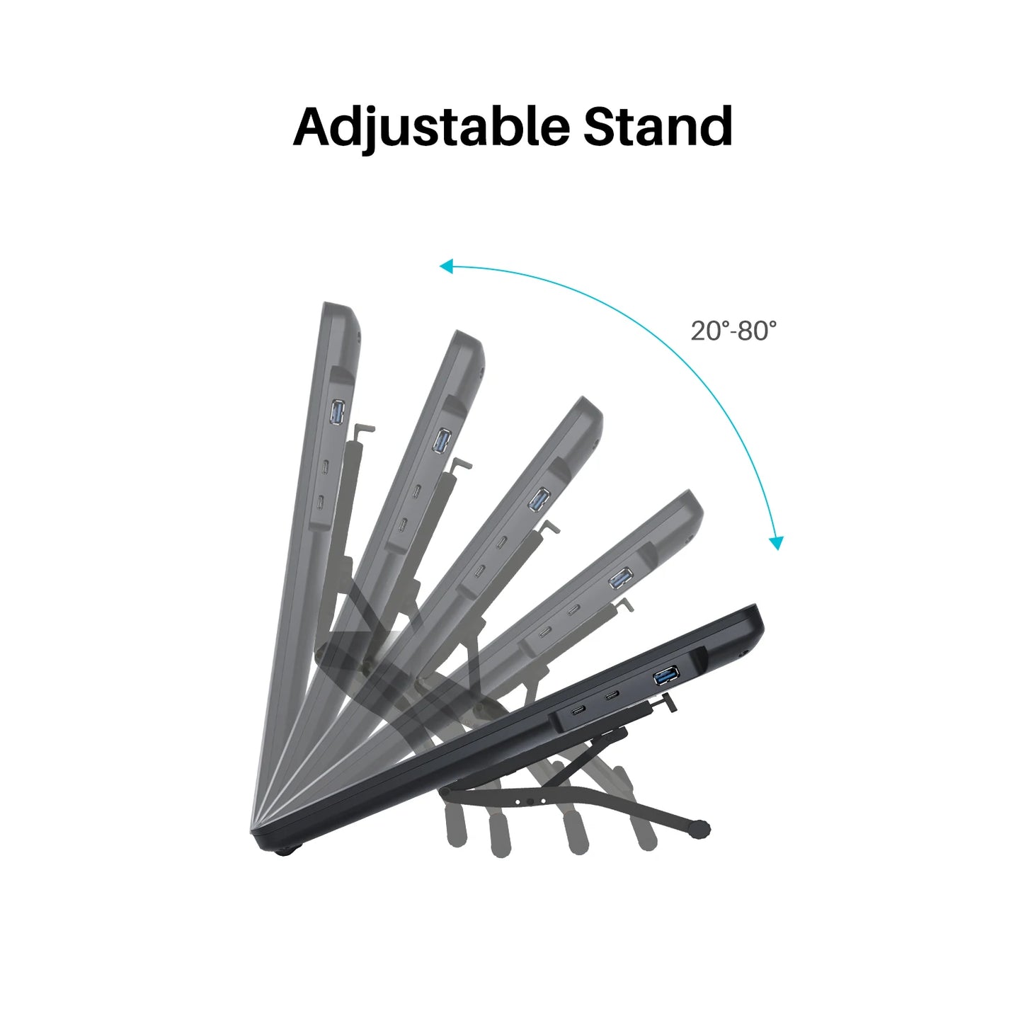 HUION Kamvas 22 Graphic Pen Tablet Monitor Pen Display 21.5 Inch Anti-glare Screen 120%s RGB Windows Mac And Android Device