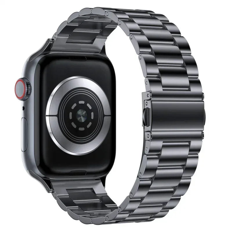 Premium Stainless Steel Apple Watch Band .Luxury Metal Replacement Strap