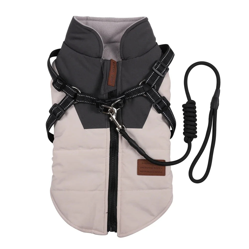 Adjustable Dog Harness Jacket with Leash for Small Dogs