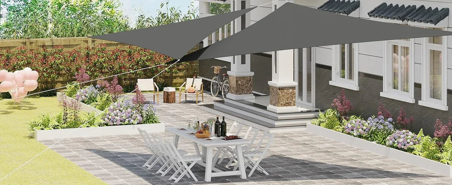 Triangle Sun Shade Sail Canopy .UV Protection Outdoor Patio Shade Cover