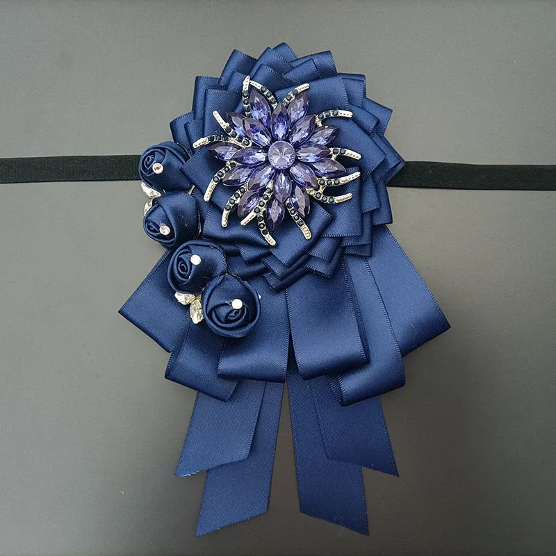Luxury Handmade Jeweled Men’s Bow Tie | Premium Crystal Brooch Formal Wedding & Business Bow Tie