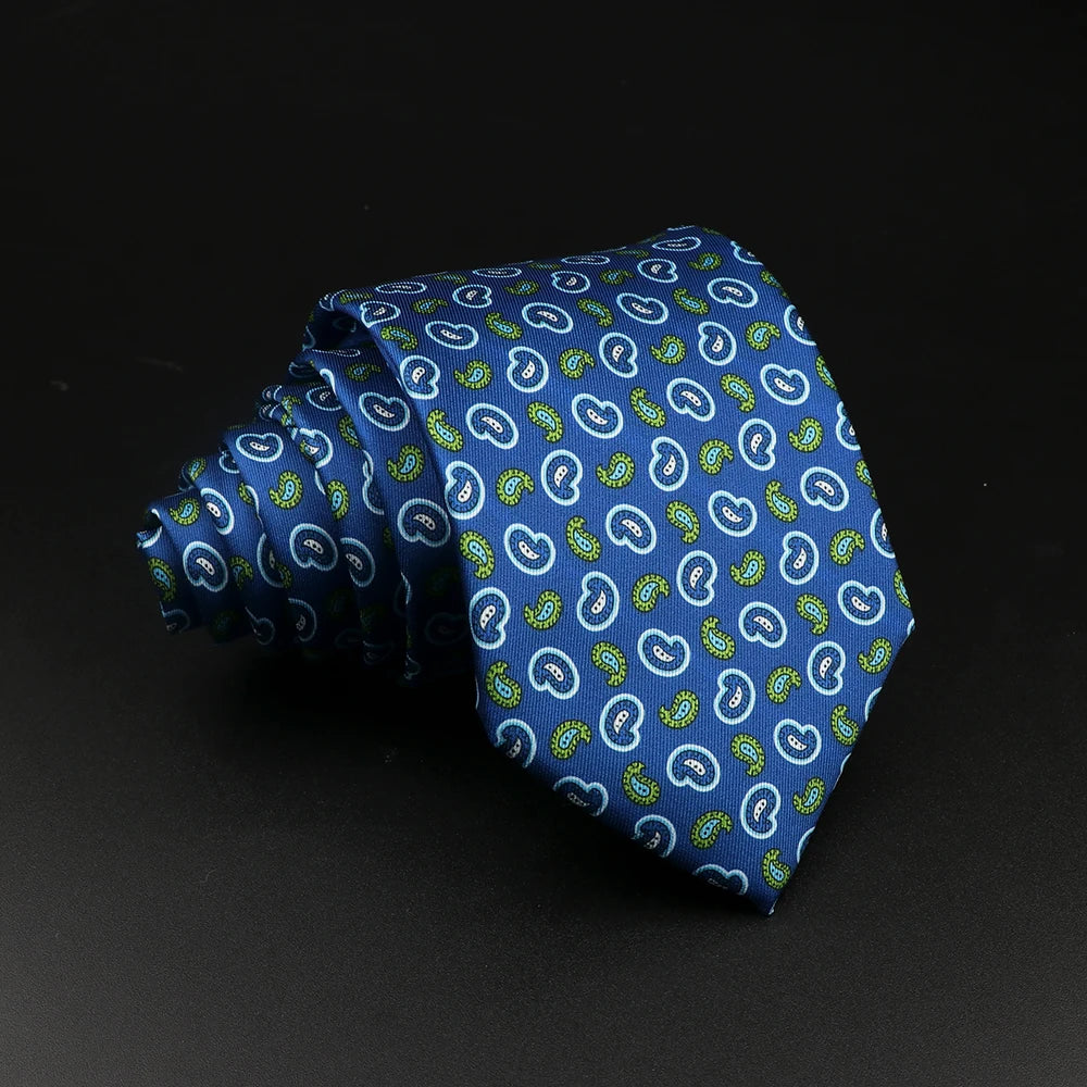 51 Styles Men's Silk Ties Jacquard Striped Plaid Floral Necktie Accessories Daily Wear Shirt Suit Cravat Wedding Party Gift