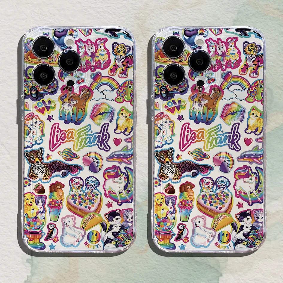 Stunning Colorful Food Pattern Transparent Soft Protection Phone Case For iPhone Samsung