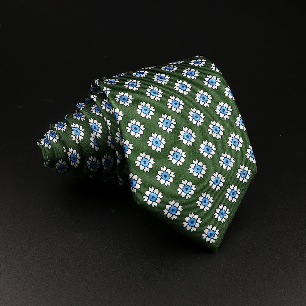 51 Styles Men's Silk Ties Jacquard Striped Plaid Floral Necktie Accessories Daily Wear Shirt Suit Cravat Wedding Party Gift