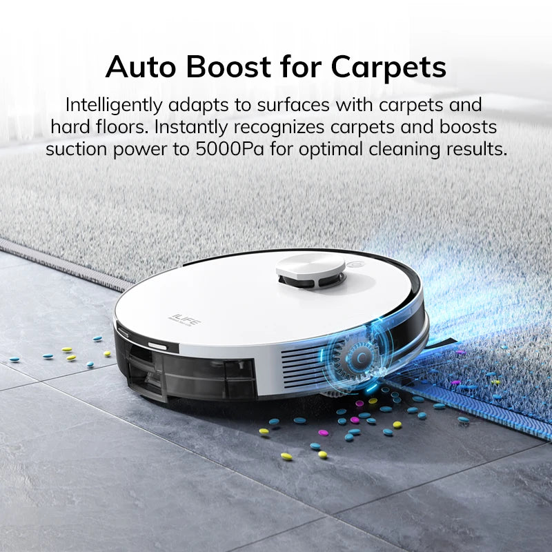 ILIFE A30 Pro Robot Vacuum & Mop | 5000Pa Smart Cleaning