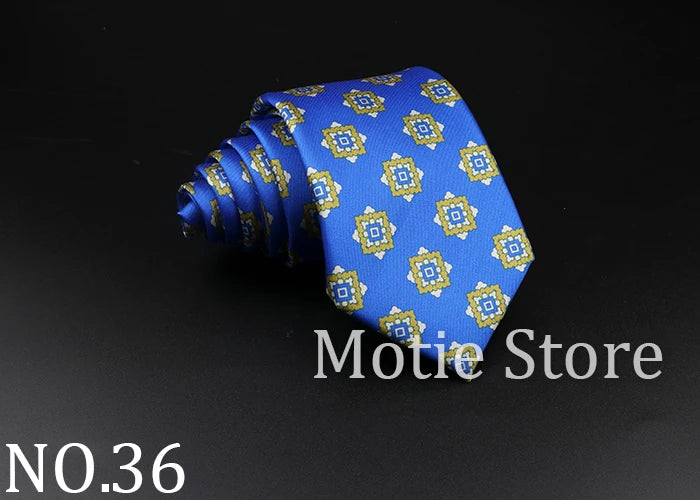 51 Styles Men's Silk Ties Jacquard Striped Plaid Floral Necktie Accessories Daily Wear Shirt Suit Cravat Wedding Party Gift