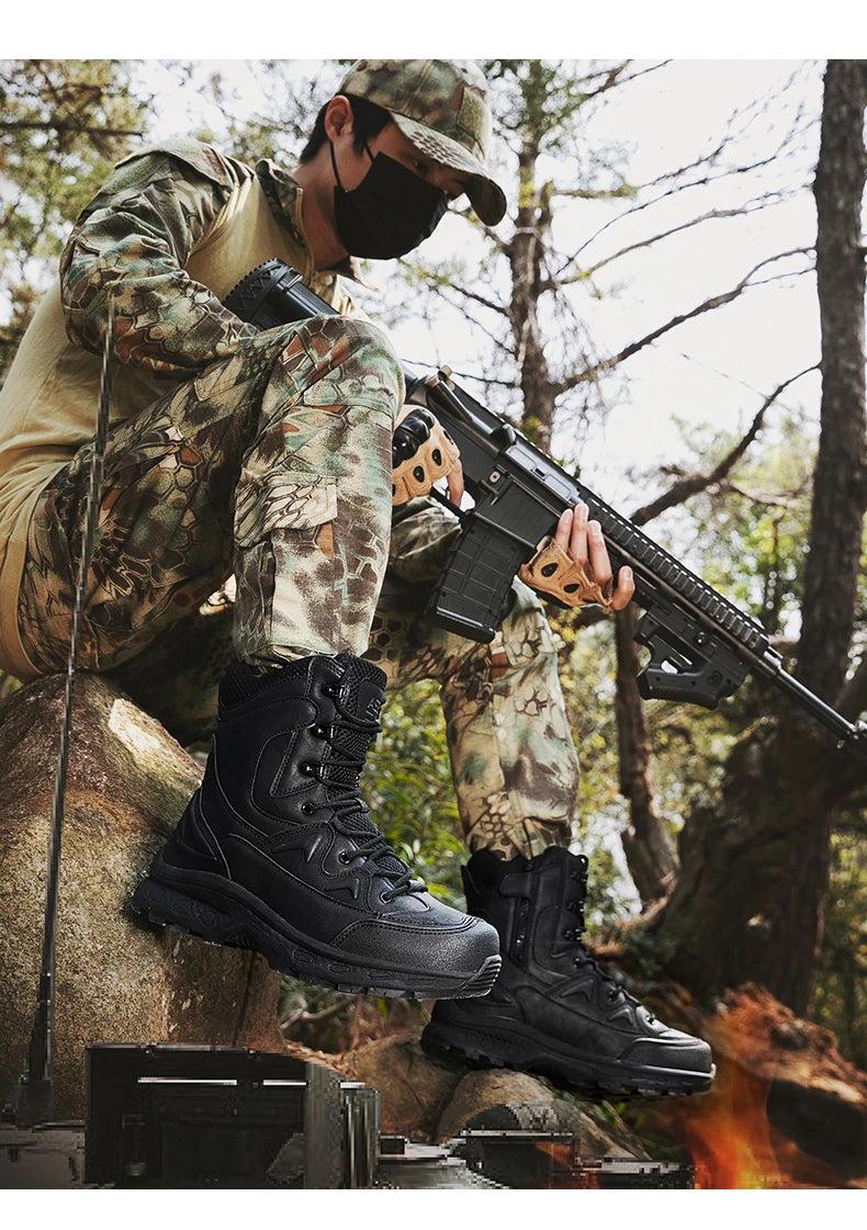 Mens Hiking Boots Combat Walking Casual Tactical Boots
