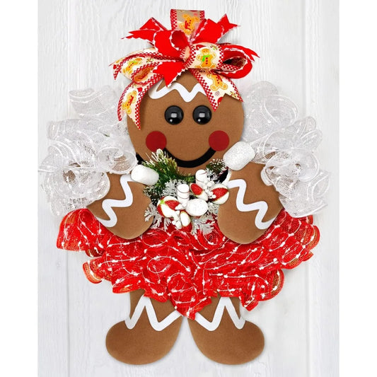 Christmas Wreath Attachments Gingerbread Wreath Decorations Gingerbread Man Head Hands Legs Wreath Embellishment Kit Holiday Ou