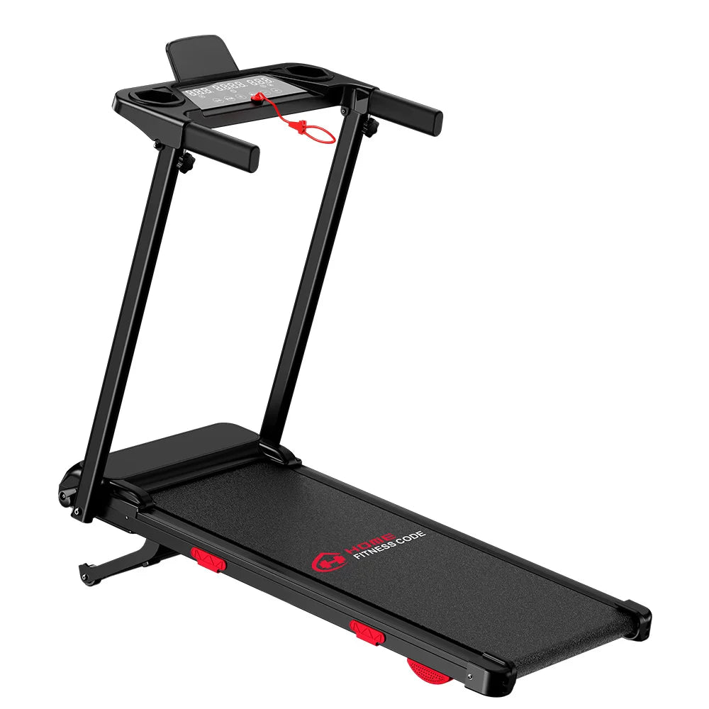 Folding Incline Treadmill. Portable Home Walking & Running Machine