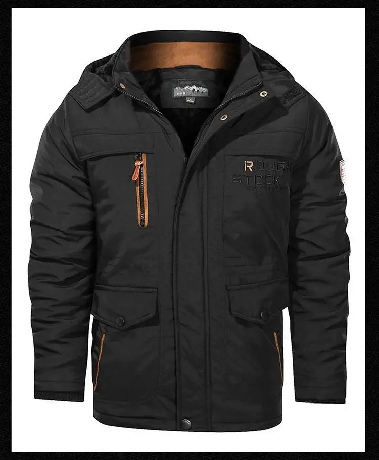 Men’s Winter Fleece Lined Outdoor Parka Jacket