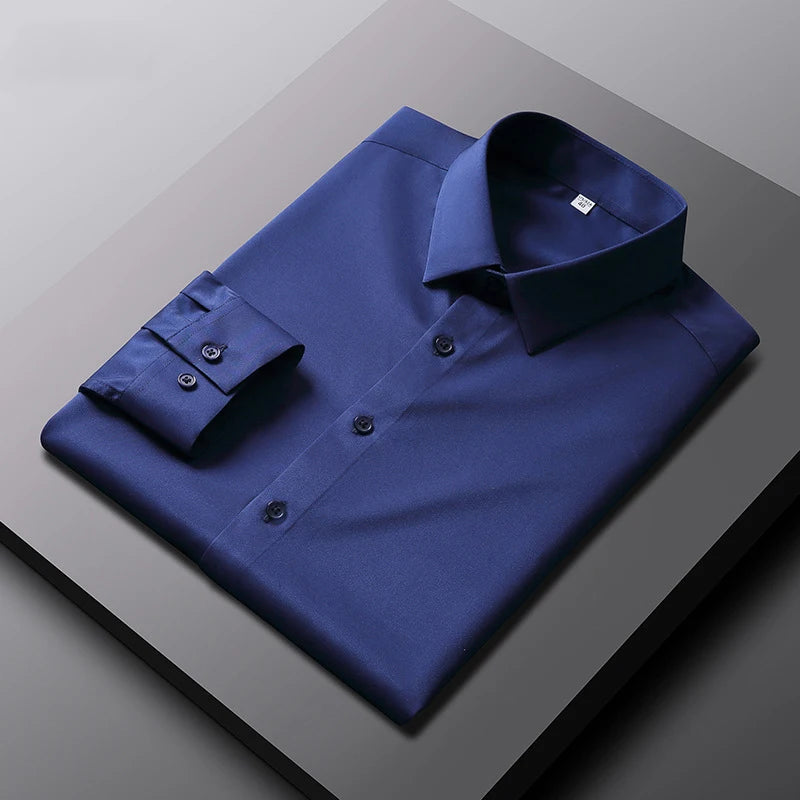 Men’s Casual Wrinkle Resistant Long Sleeve Dress Shirt. Modern Slim Fit