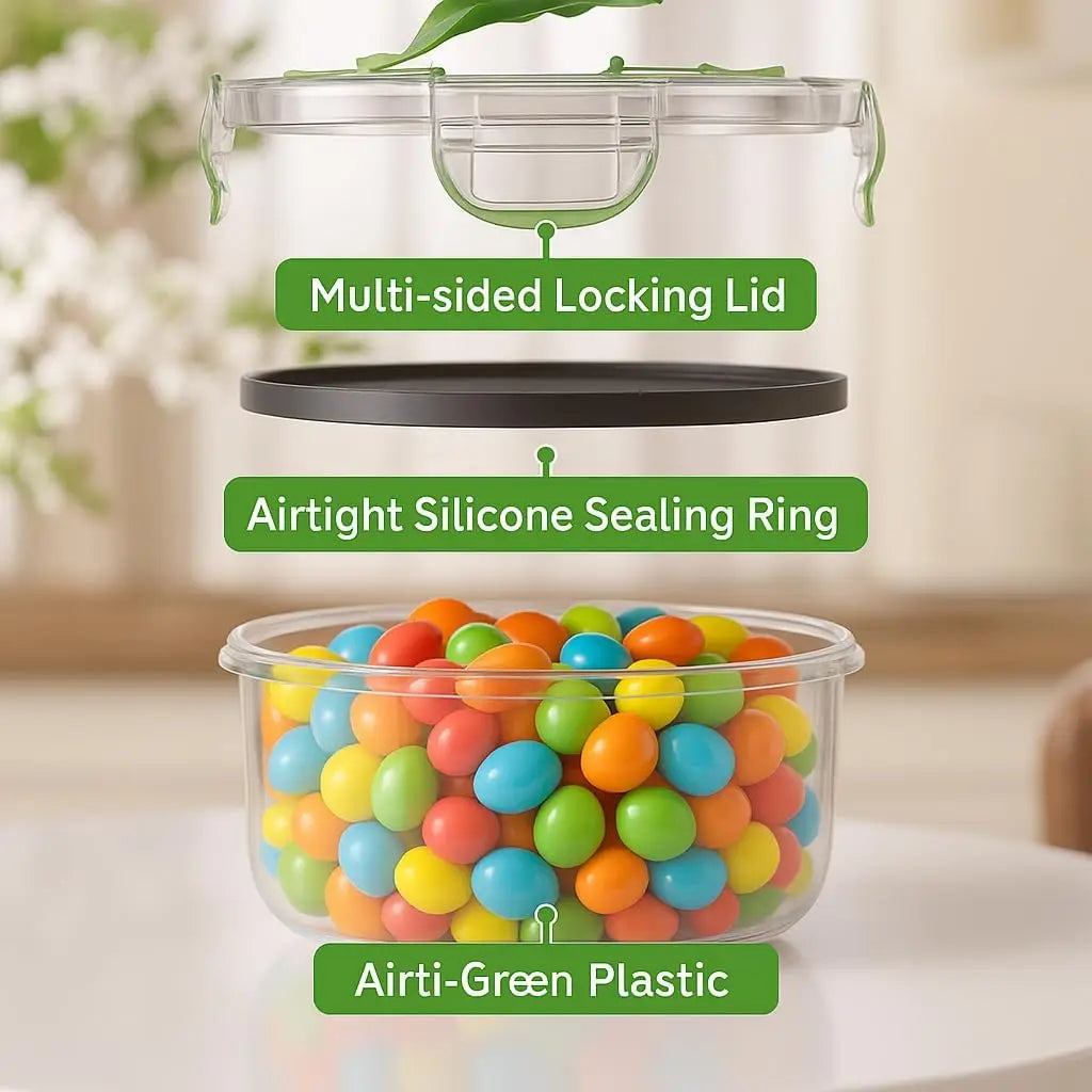 50 Pack 8 oz Plastic Food Containers with Lids, Leakproof & Microwave/Dishwasher/Freezer Safe, BPA Free for Meal Prep