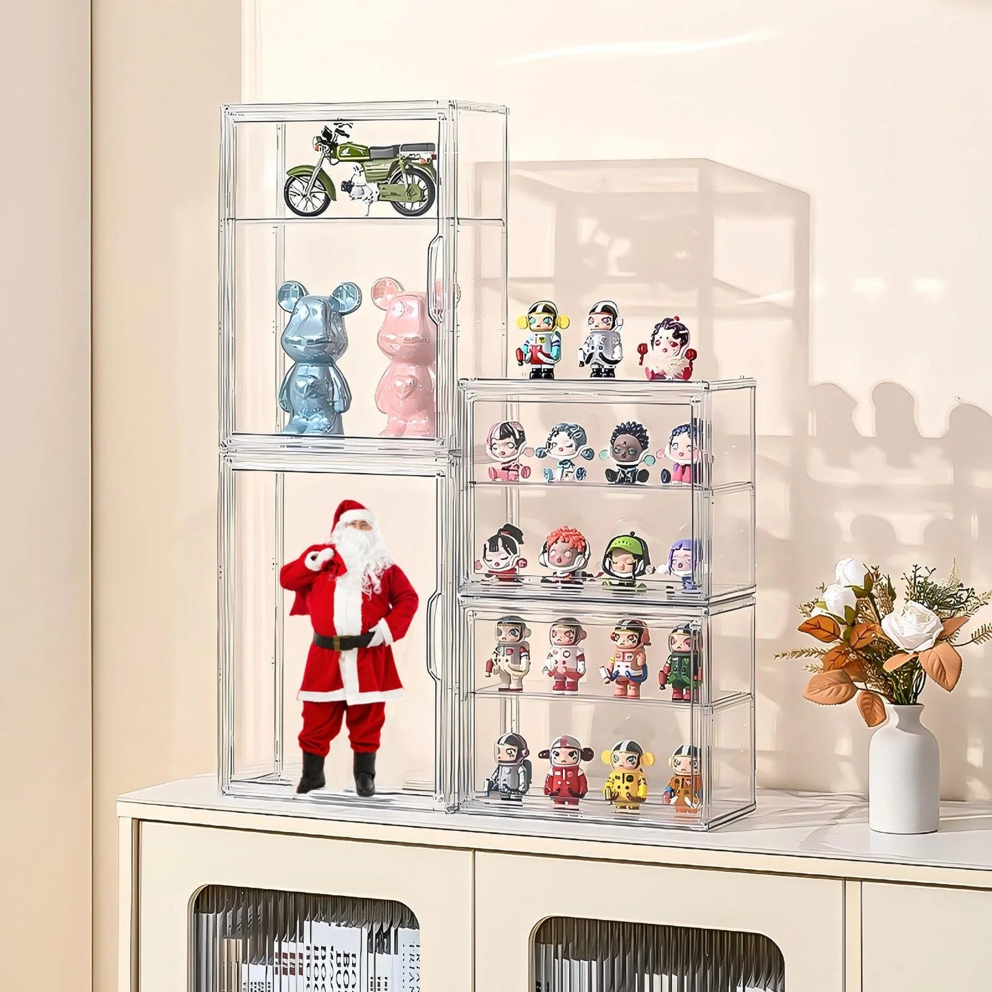 Blind Box Storage Display Box Transparent Doll Display Organizer Case For Figure Figurine Showcase Wall Mounted Collectibles Box