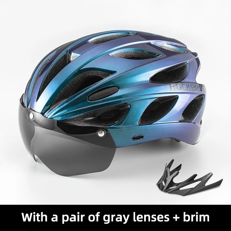 ROCBROS Adult Lightweight Cycling Helmet . Road & Mountain Bike Safety Helmet with Adjustable Fit and Ventilation