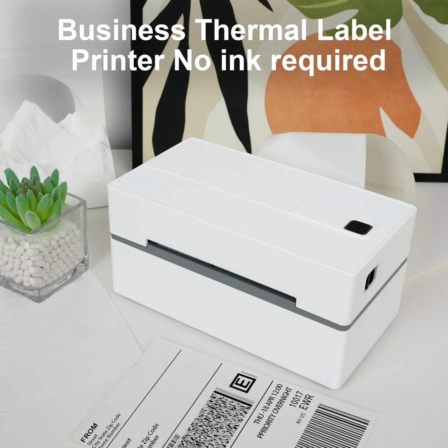 Portable 4x6 Thermal Shipping Label Printer for Small Business & Home Office