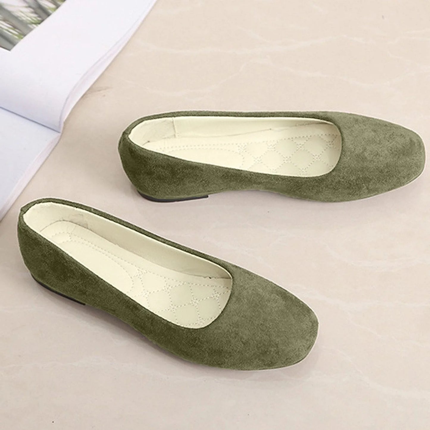 Women’s Genuine Leather Metal Accent Slide Sandals . European Style Luxury Slip-On Flats