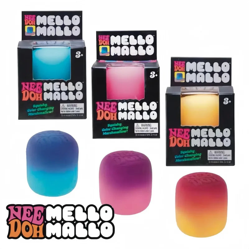 1–3 Piece Color-Changing Squishy Marshmallow Stress Ball.  Soft Sensory Fidget Toy for Kids & Adults