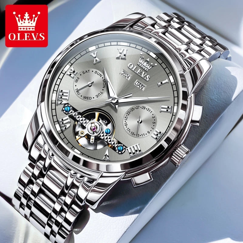 Women’s Luxury Stainless Steel Watch – Elegant Fashion Timepiece.