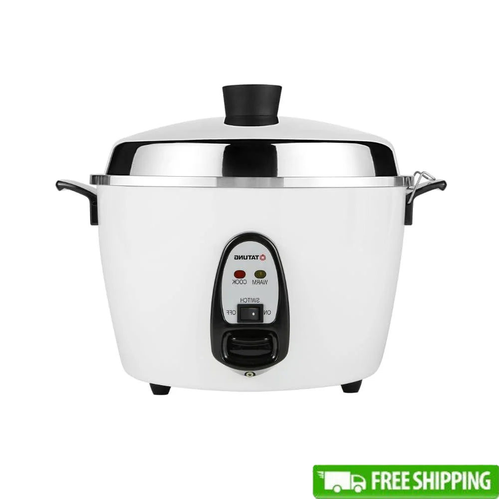 10 Cup Rice Cooker Multi-functional Electric Steamer with Warming Stainless Steel Inner Pot Double Heating Accessories Spatula