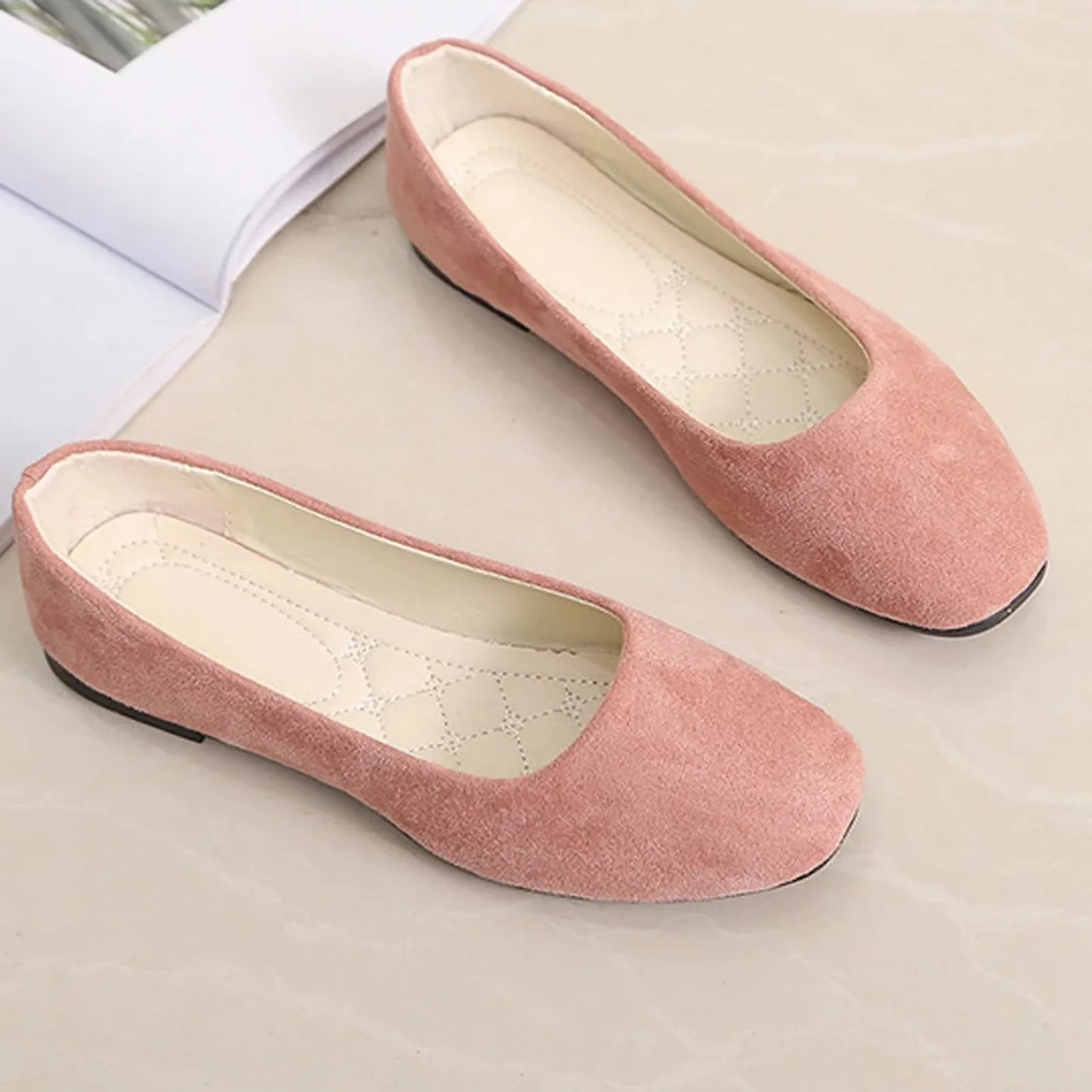 Women’s Genuine Leather Metal Accent Slide Sandals . European Style Luxury Slip-On Flats
