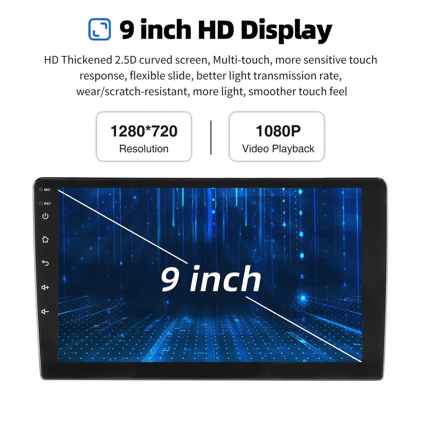 ESSGOO Android 14 Car Stereo  2 DIN Touchscreen with Wireless CarPlay, Android Auto, GPS Navigation & Bluetooth