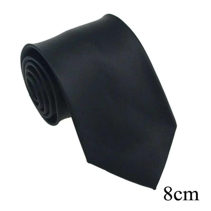 HUISHI Men’s Solid Dark Blue Waterproof Jacquard Necktie | 6cm Slim Business & Wedding Tie