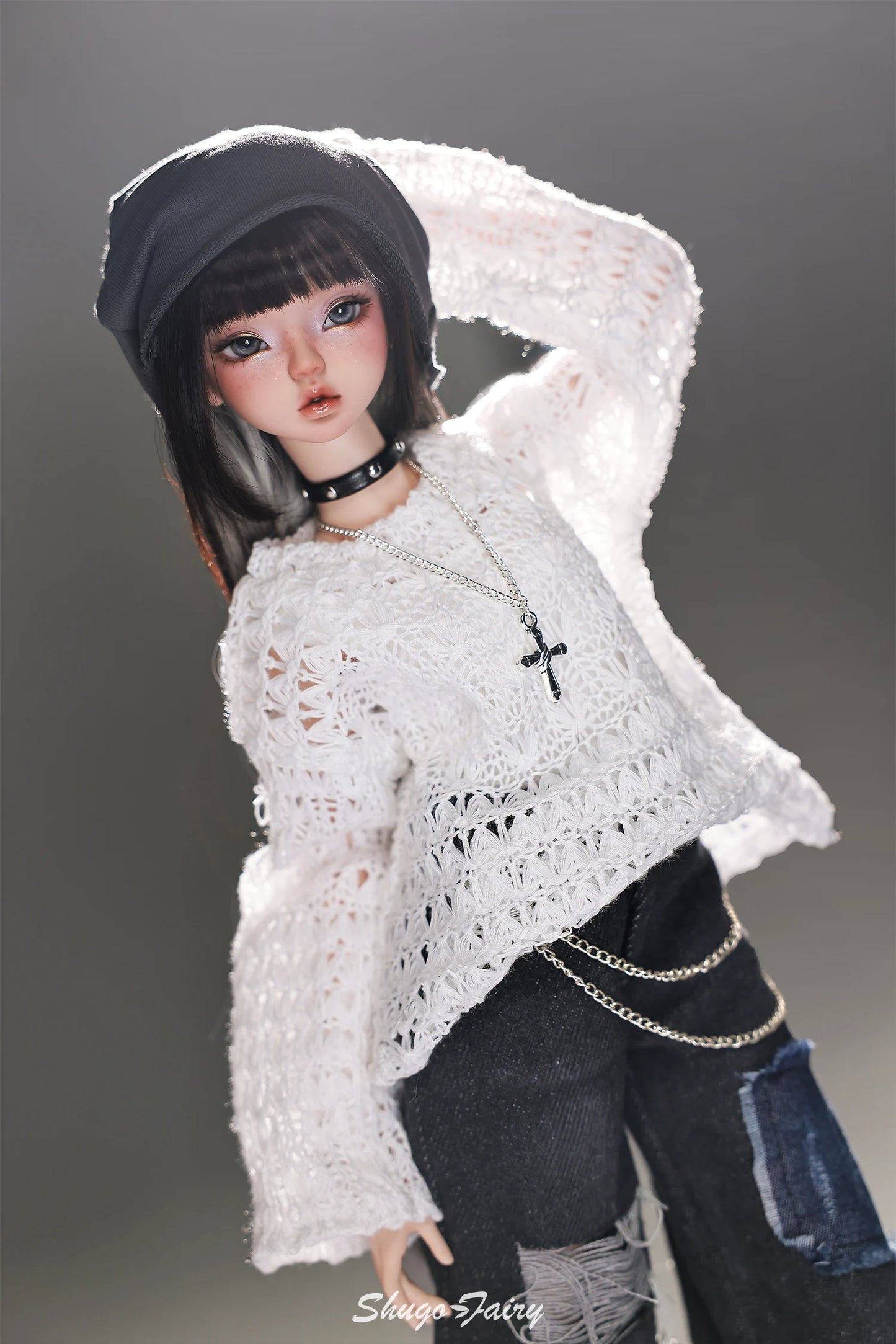 Lena F Bjd Doll 1/4 Bariy Body Lazy Pure Modern Street Daily Outfit Toys Korean Cool Music Producer Resin Shugafairy Full Set