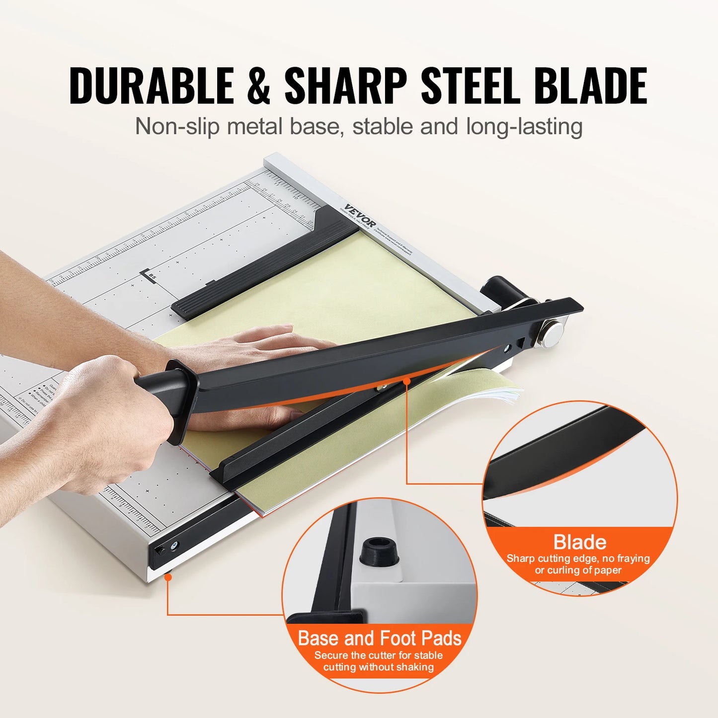 15-1/8” Heavy Duty Guillotine Paper Cutter & Trimmer