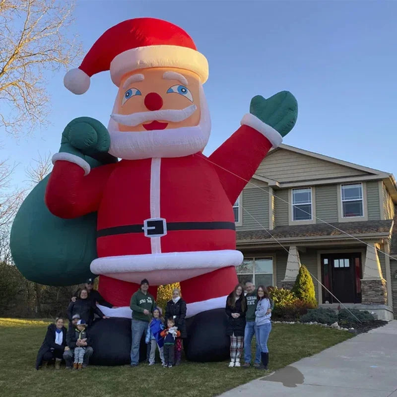 （26ft Handbag/Chimney Santa Claus is out of stock） Giant Inflatable Santa Claus Christmas Inflatable Outdoor Decoration For Part