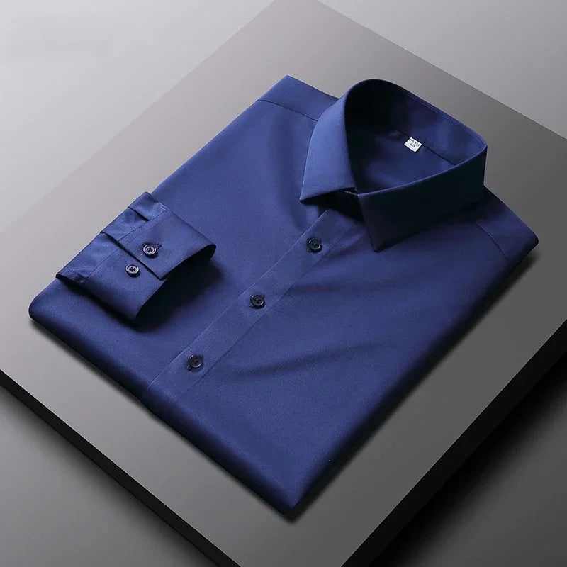 Men’s Casual Wrinkle Resistant Long Sleeve Dress Shirt. Modern Slim Fit