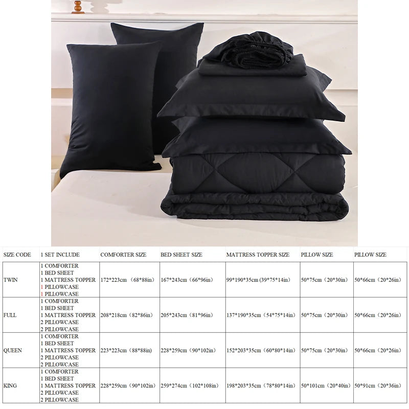 Queen Size Comforter Sets - Home Bedding Set with Blanket And Bed Sheets for Extra Comfort And Warmth - Bedroom Decor
