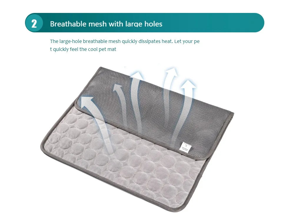 Extra Large Cooling Gel Pet Mat for Dogs & Cats.Reusable Summer Cooling Pad