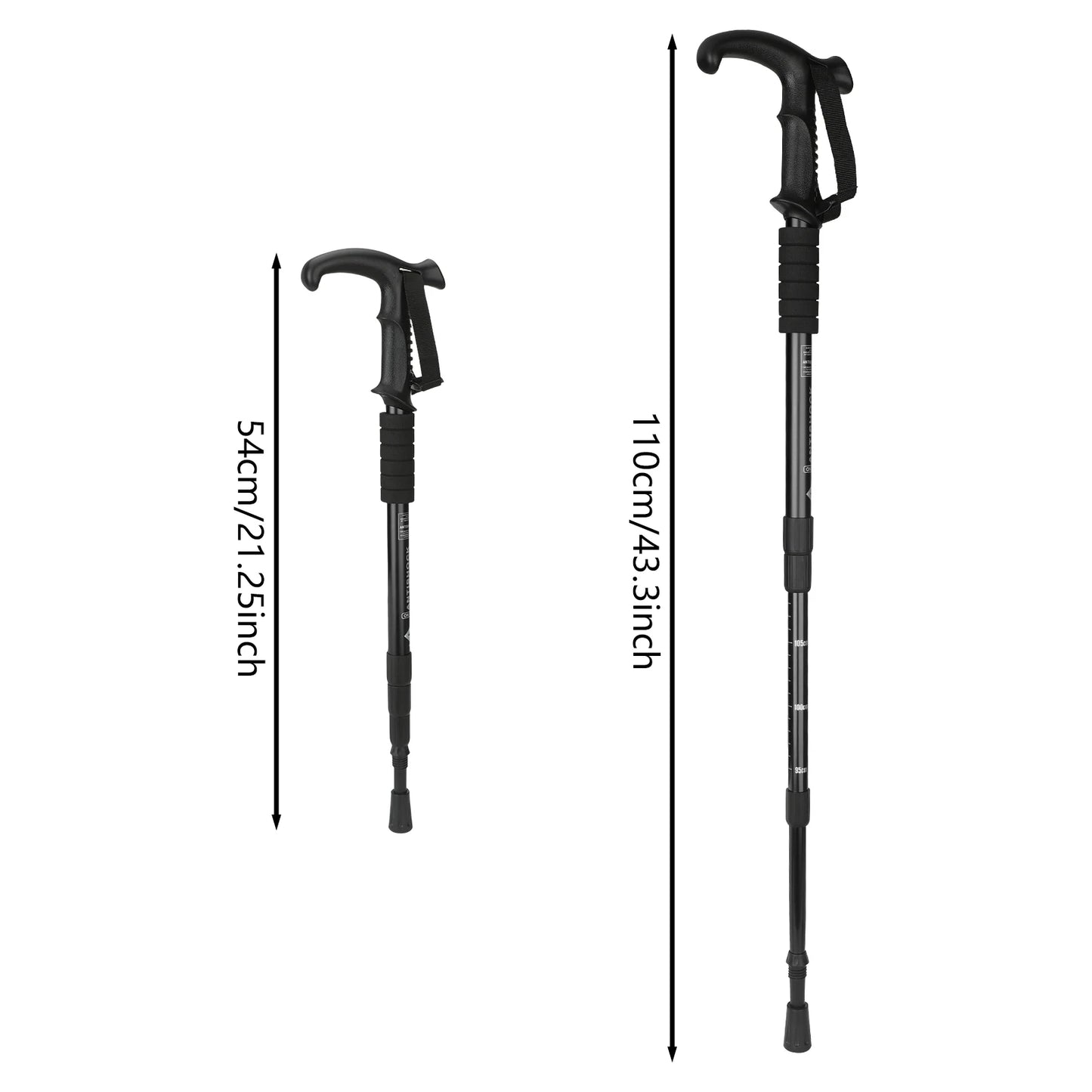 Adjustable Hiking Walking Stick – Lightweight Telescopic Trekking Pole for Hiking, Walking & Outdoor Adventures