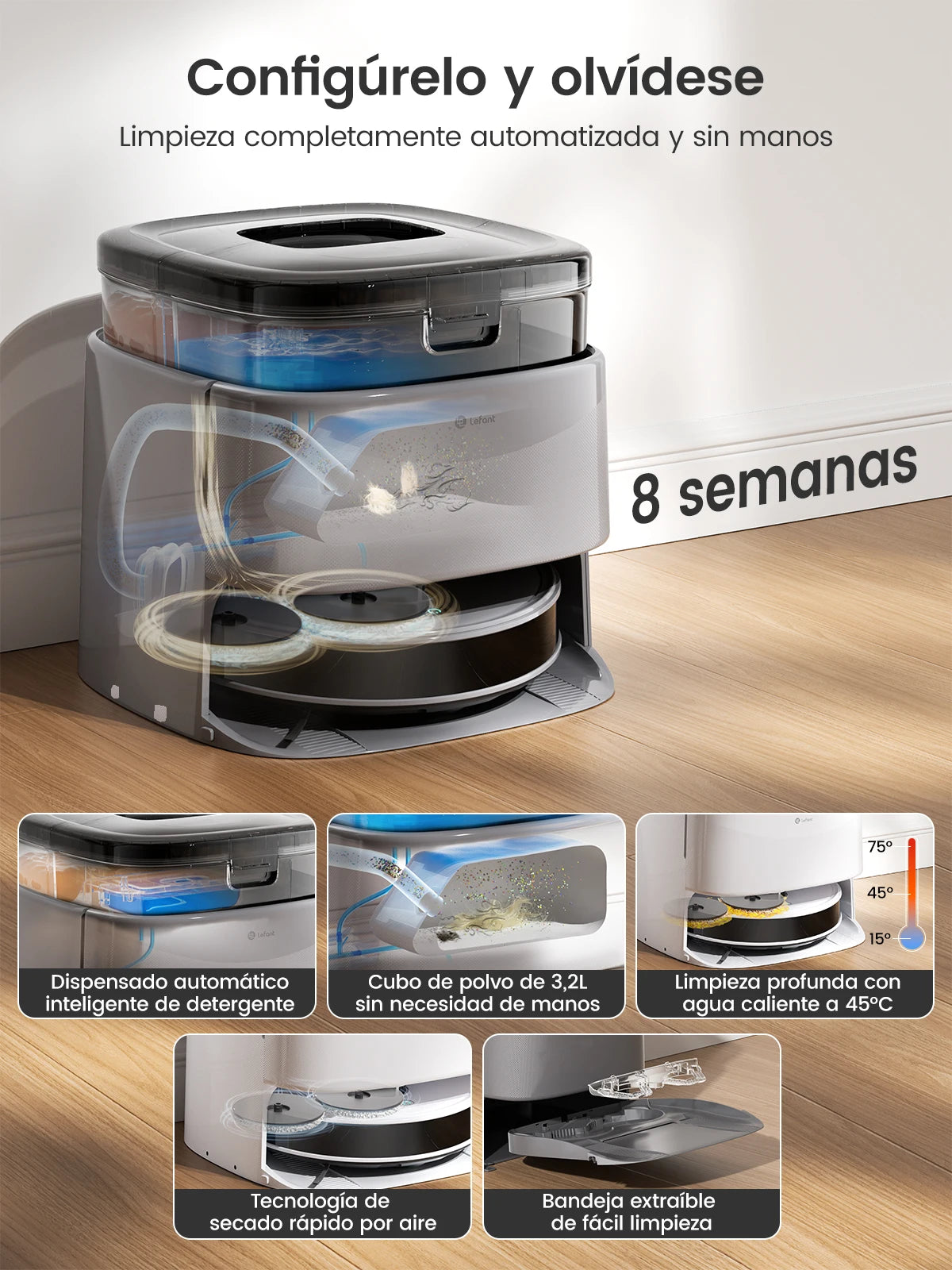 Lefant M3 Max Robot Vacuum & Mop | Smart Cleaning Station