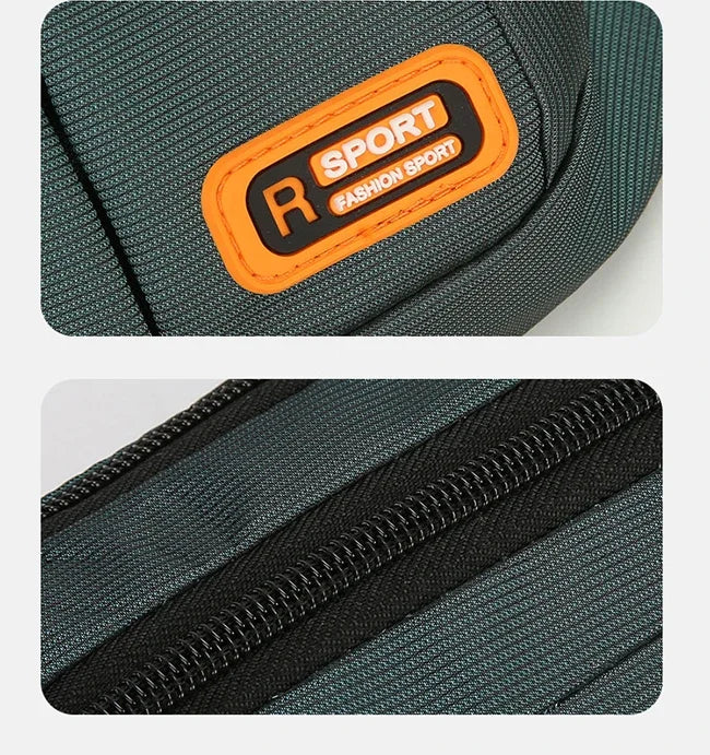 Oxford Waterproof Waist Bag. Unisex Crossbody Belt Bag for Travel, Hiking & Everyday Carry