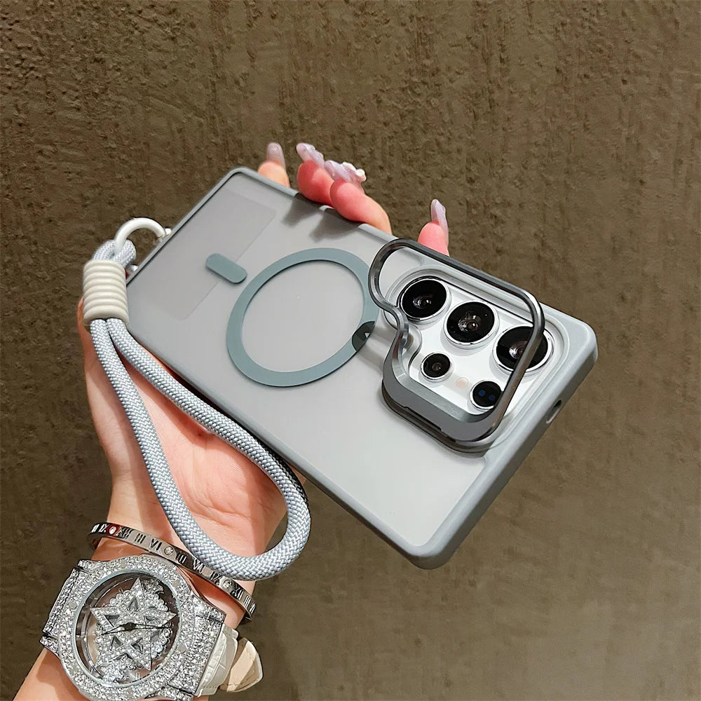 Magnetic Crossbody Samsung Phone Case With Wrist Strap