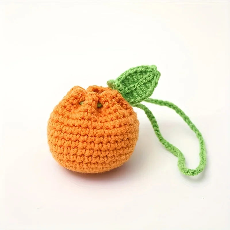Handmade Crochet Fruit Mini Purse for Women