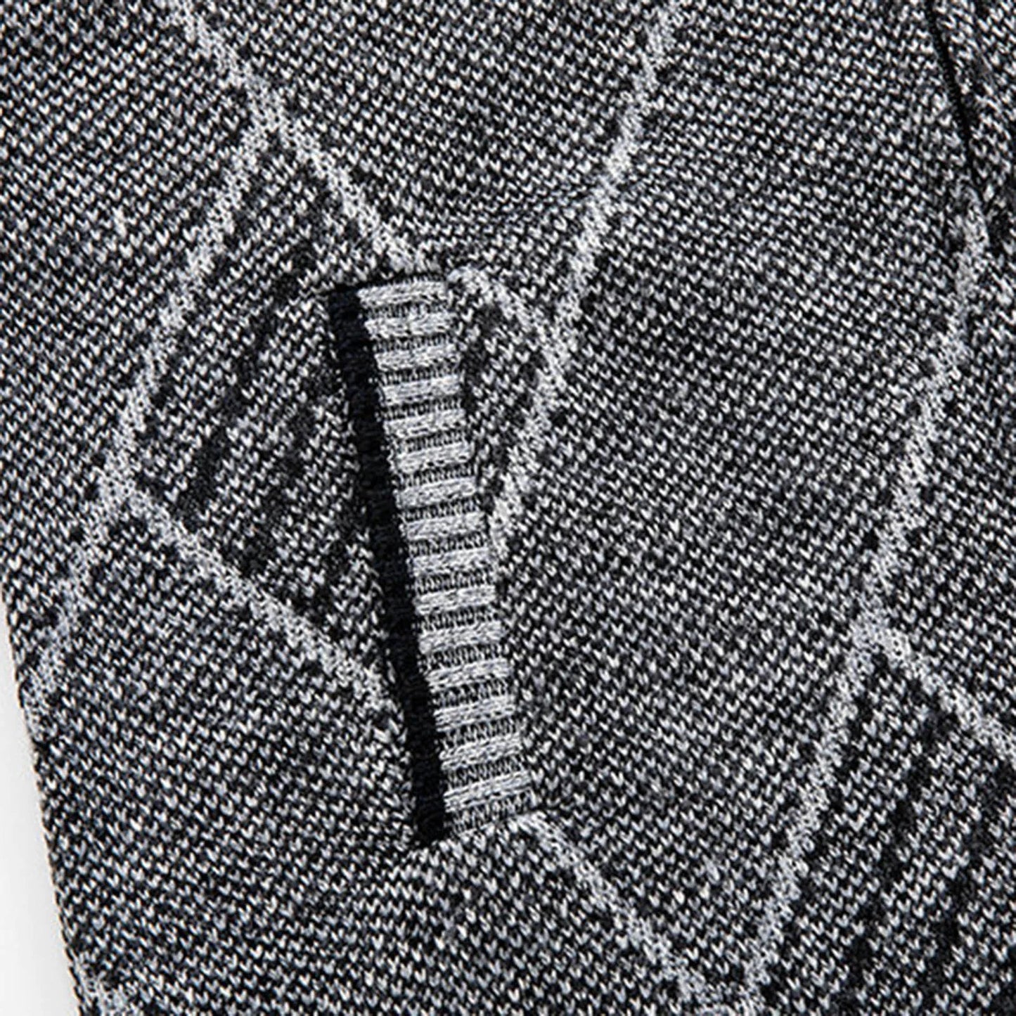 Men’s Business Casual Sweater Vest Thick Velvet Zip Cardigan