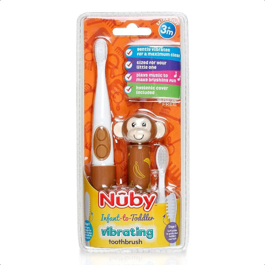 Electric Toothbrush Monkey Rechargeable Bristles Medium