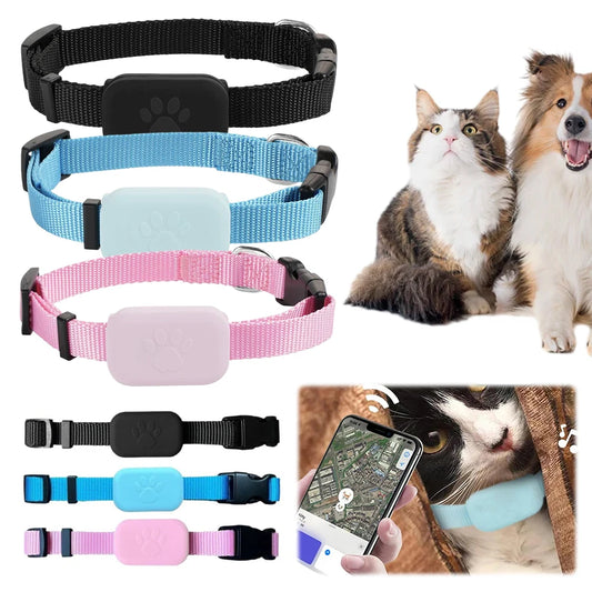 Pet GPS Tracker with Adjustable Collar Cat Locator Smart Pet Locator for Dogs and Cats