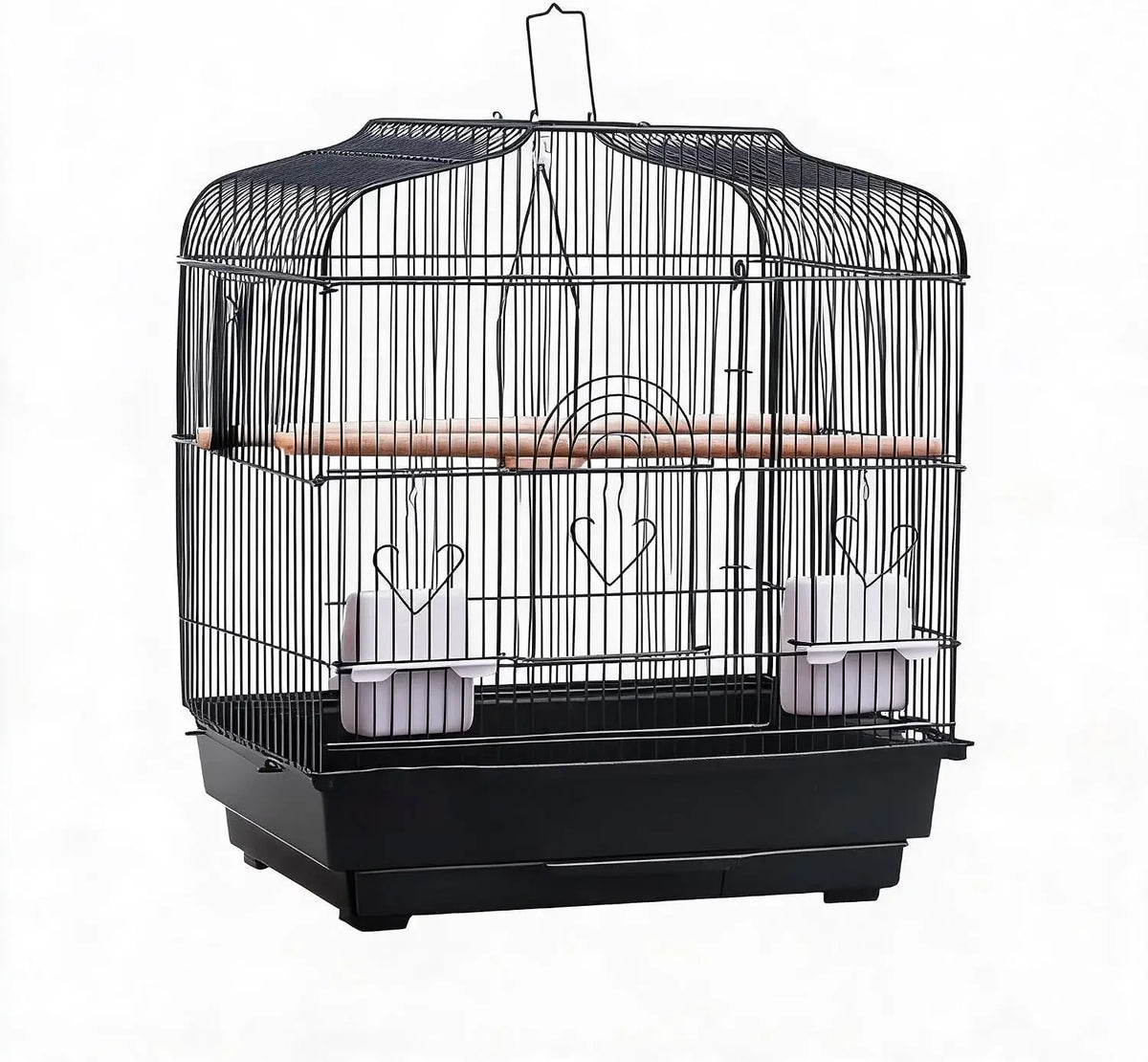 Portable Metal Bird Travel Cage with Carry Handle