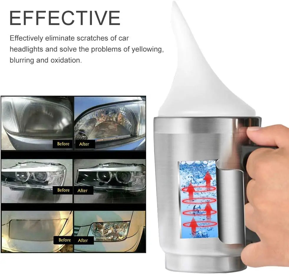 Headlight Restoration Kit 800ML Liquid Polymerization Car Headlights Treatment Cleaner Renovated Car Headlights Polishing Set