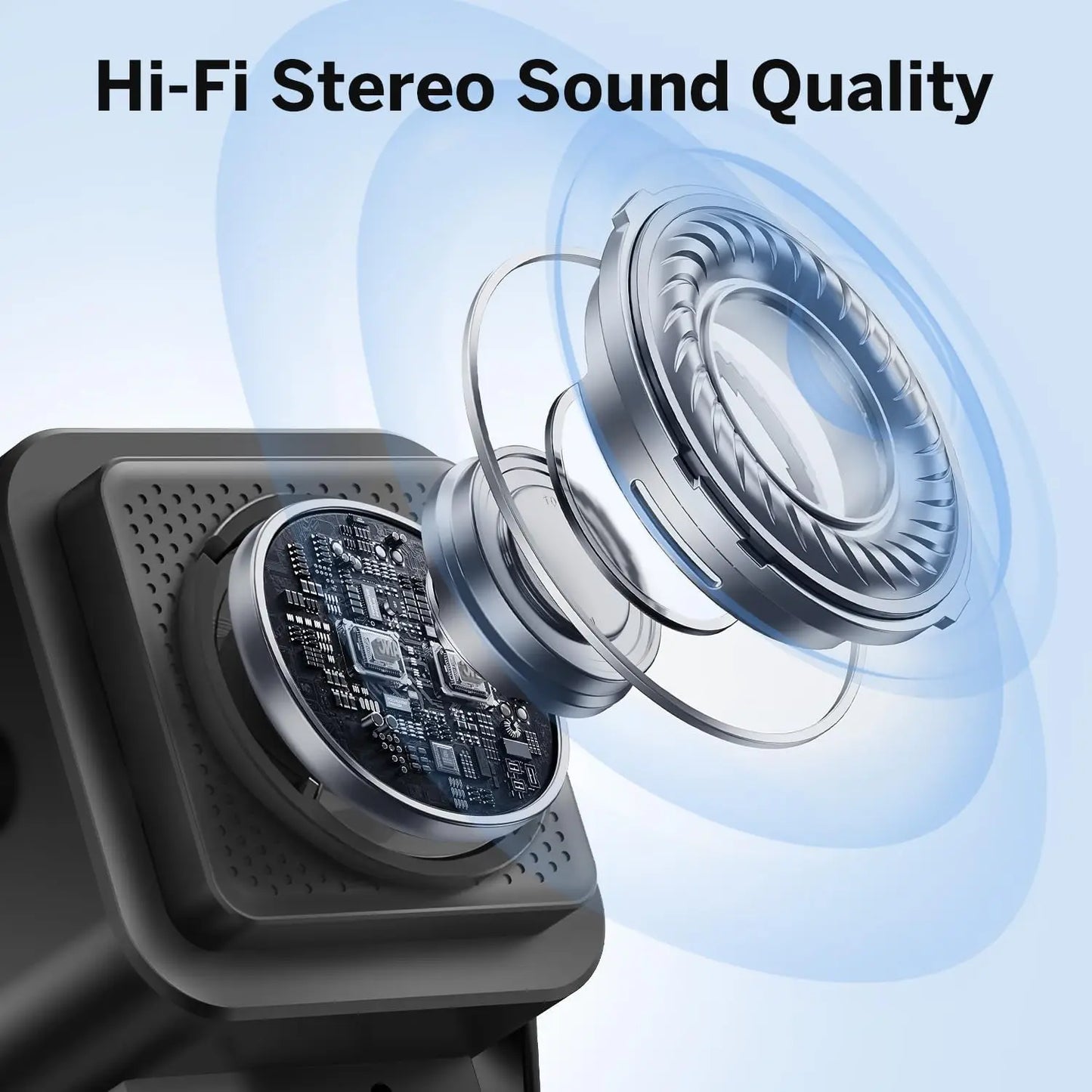 5-in-1 Wireless Charging Speaker Phone Stand with RGB Light and Bluetooth Audio