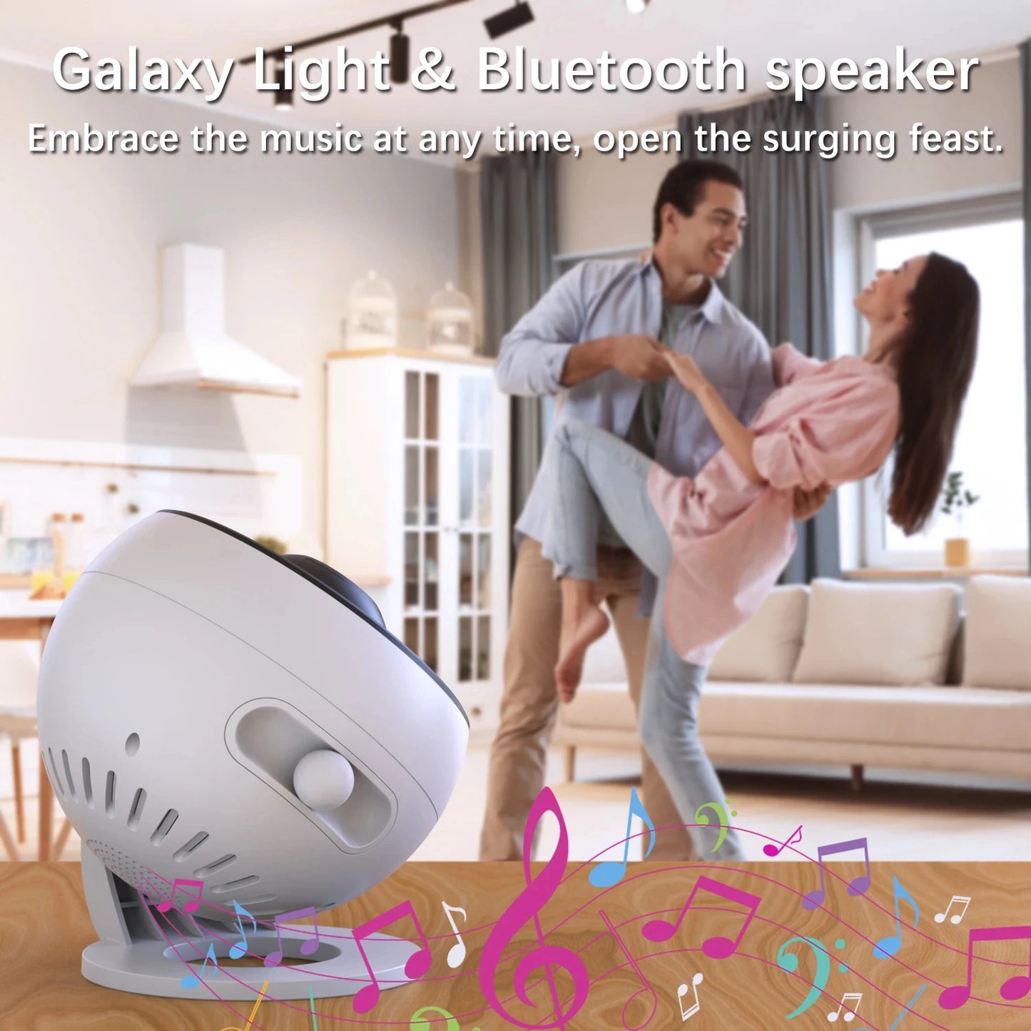 Galaxy Planetarium Star Projector – Starry Sky Night Light with Bluetooth Speaker, Remote Control & Aurora Galaxy Effects