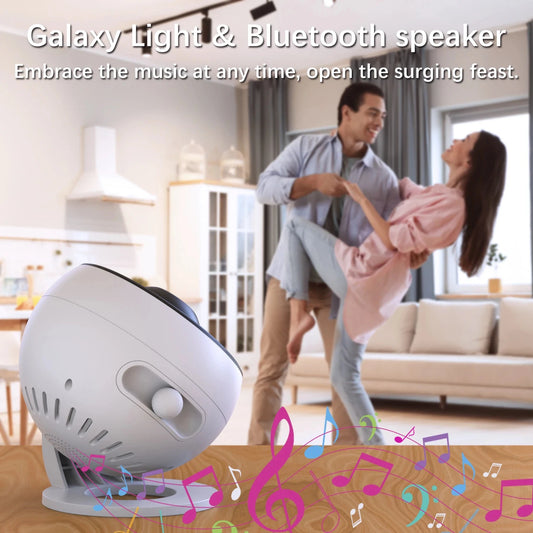 Galaxy Planetarium Star Projector – Starry Sky Night Light with Bluetooth Speaker, Remote Control & Aurora Galaxy Effects