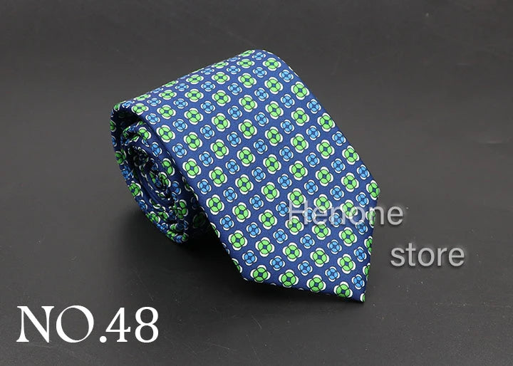 Luxury Floral & Paisley Men’s Silk Necktie .Wedding & Business Tie