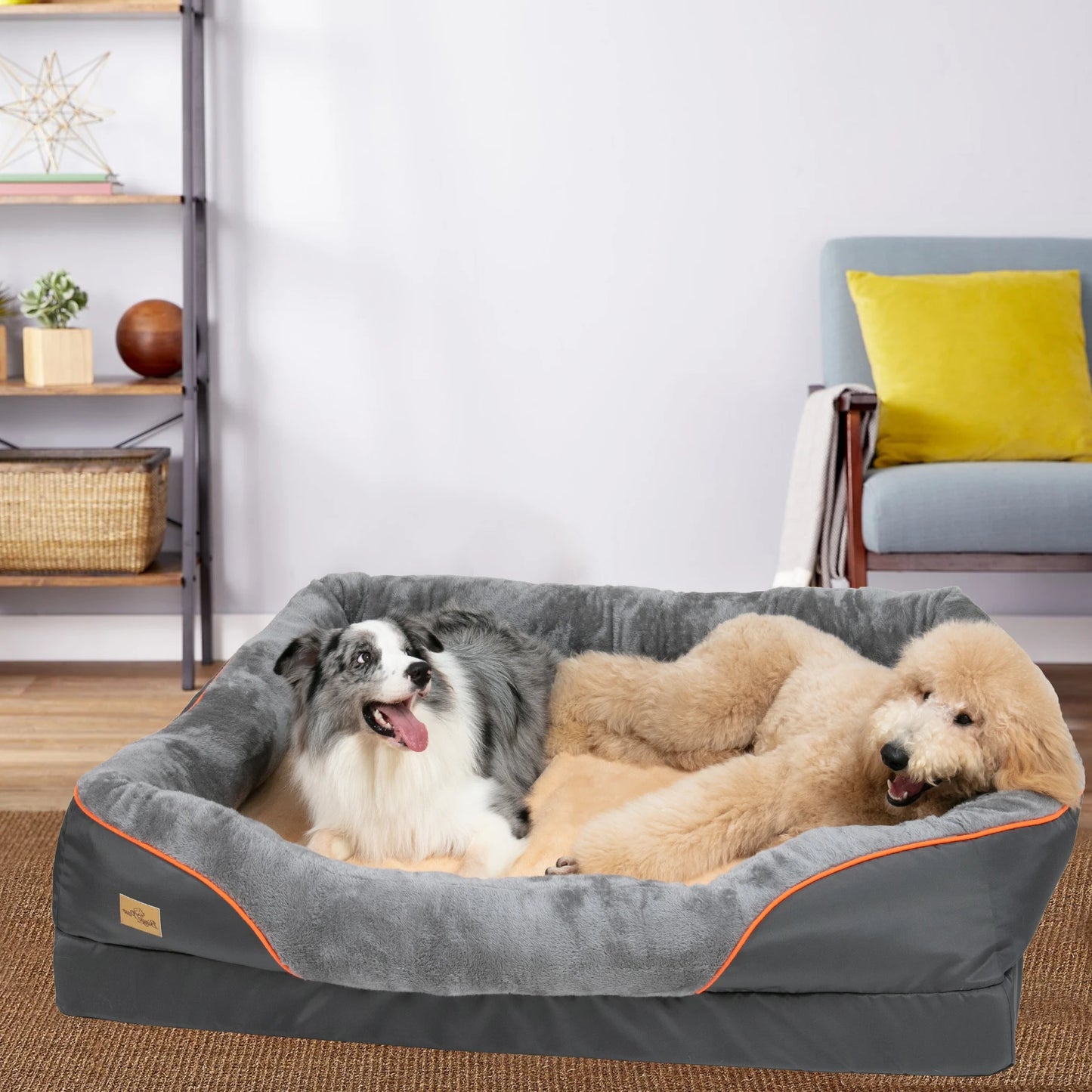 Large Orthopedic Dog Bed with Removable Washable Cover