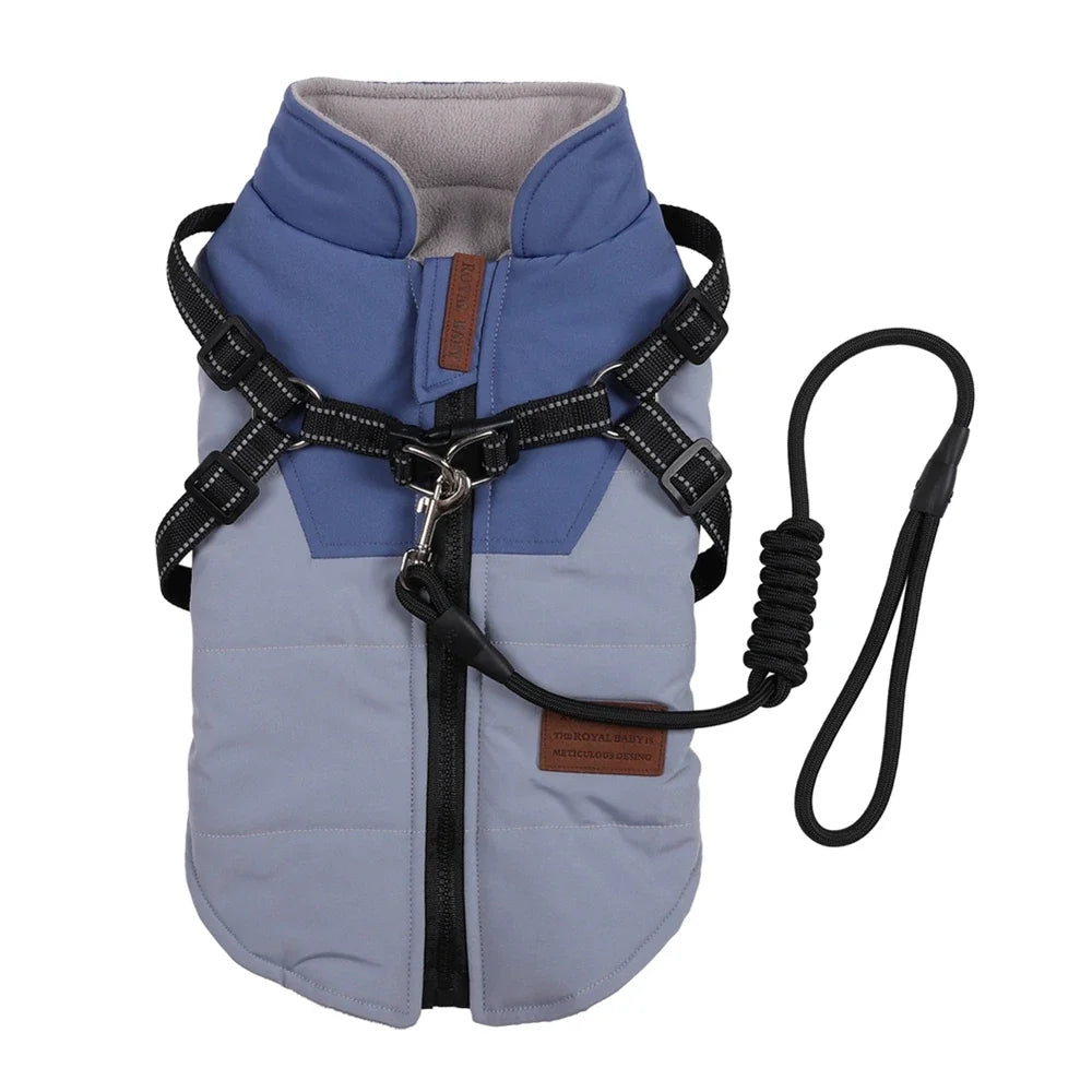 Adjustable Dog Harness Jacket with Leash for Small Dogs